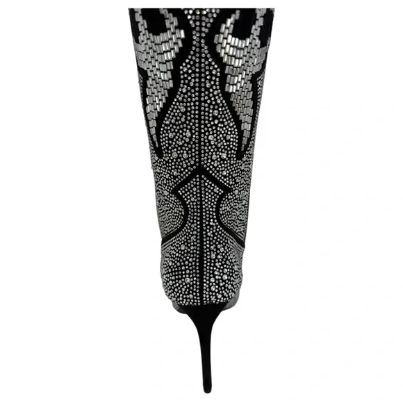 INC Iresa4 Rhinestone Crusted Western Style OTK Heeled Womens Boots Size 9M - Picture 8 of 15